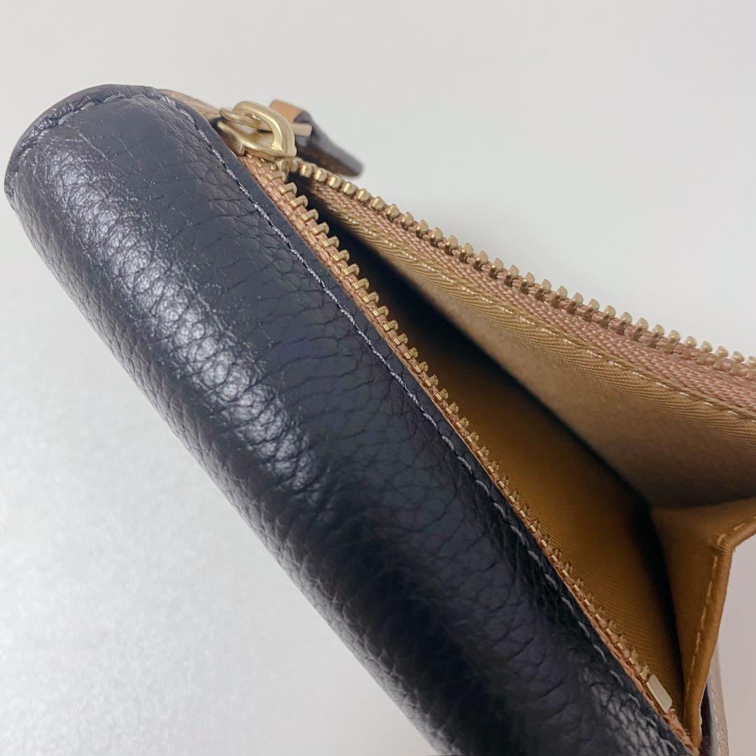 【新品未使用】コーチ★折り財布★ミラスモールフラップウォレットカラーブロック★黒