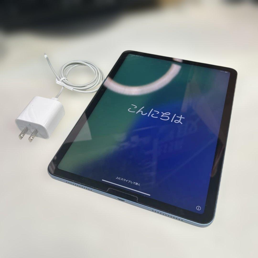 7092 【️美品】76% iPad Air 第5世代 ブルー10.9インチ