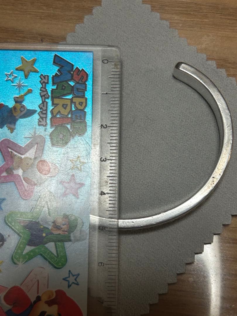 ナバホ　シルバー バングル 925 スターリング12K Daniel Make