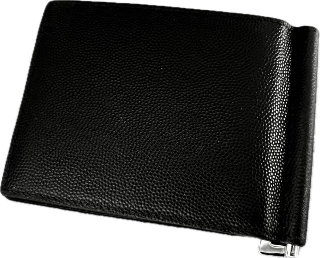SAINT LAURENT ブラック マネークリップ 黒 財布