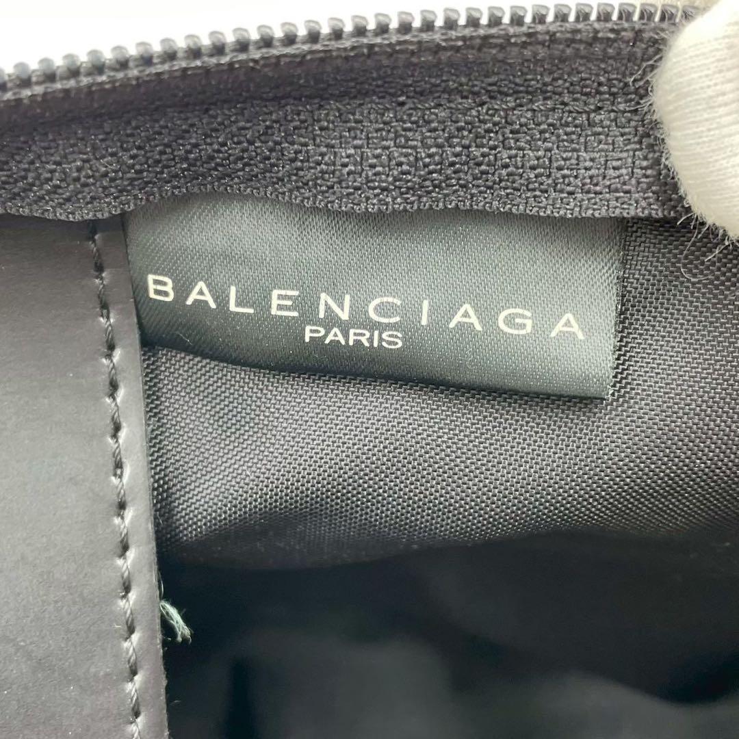 良品　ヴィンテージ バレンシアガ　ナイロンボストンバッグ　ブラック BBロゴ