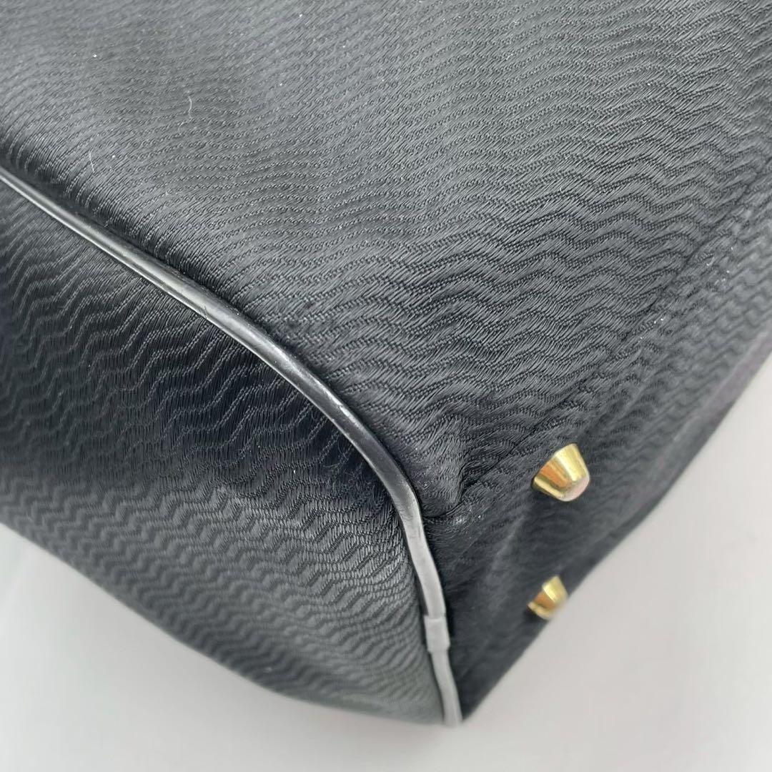 良品　ヴィンテージ バレンシアガ　ナイロンボストンバッグ　ブラック BBロゴ