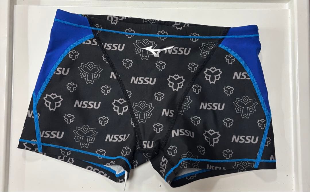 Mizuno日体大 NSSU 競泳水着 黒・青