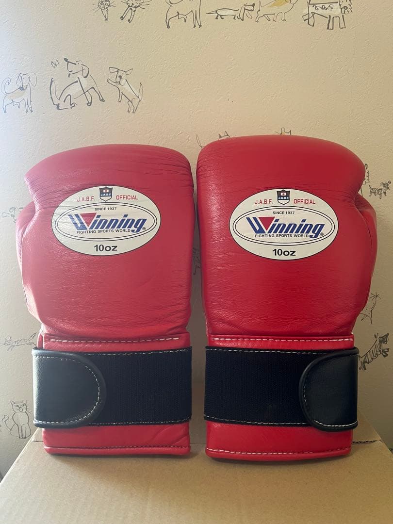 Winning ボクシンググローブ 公式戦JABF 10oz レッド 新品未使用