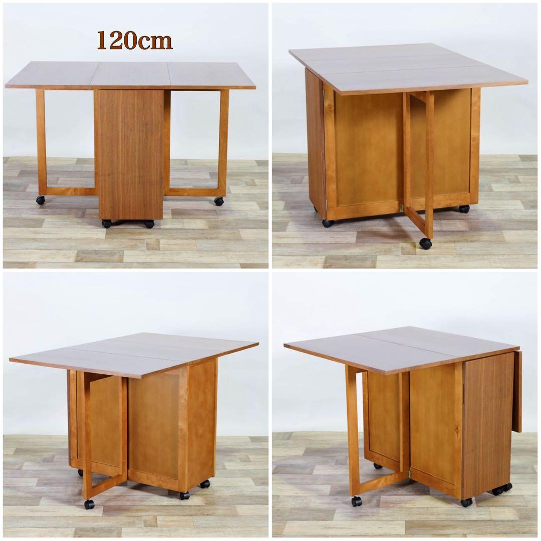 H 新品 ダイニングセット 2人用 折り畳み ダイニングテーブル ブラウン