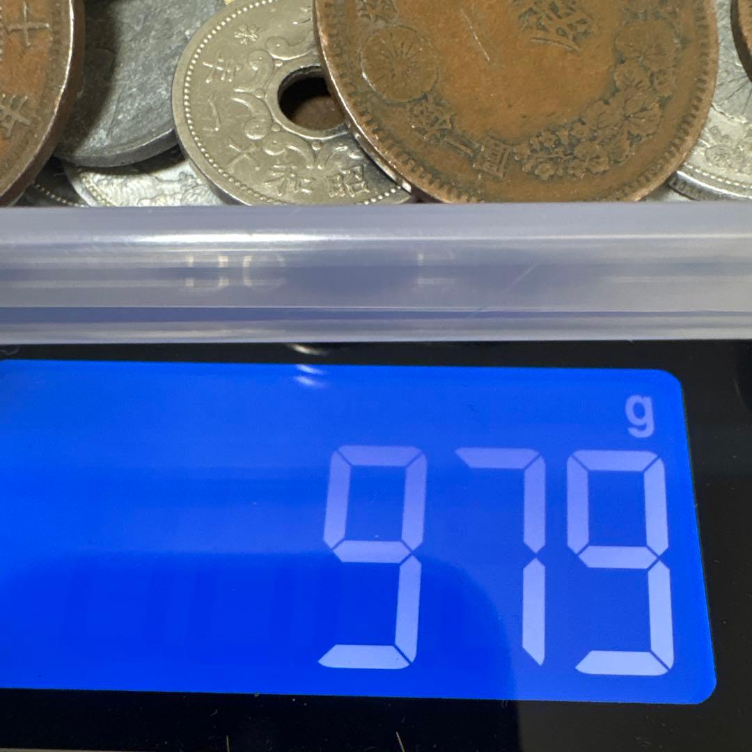 古銭まとめ 979g　銀貨、竜50銭、20銭銀貨、10銭銀貨
