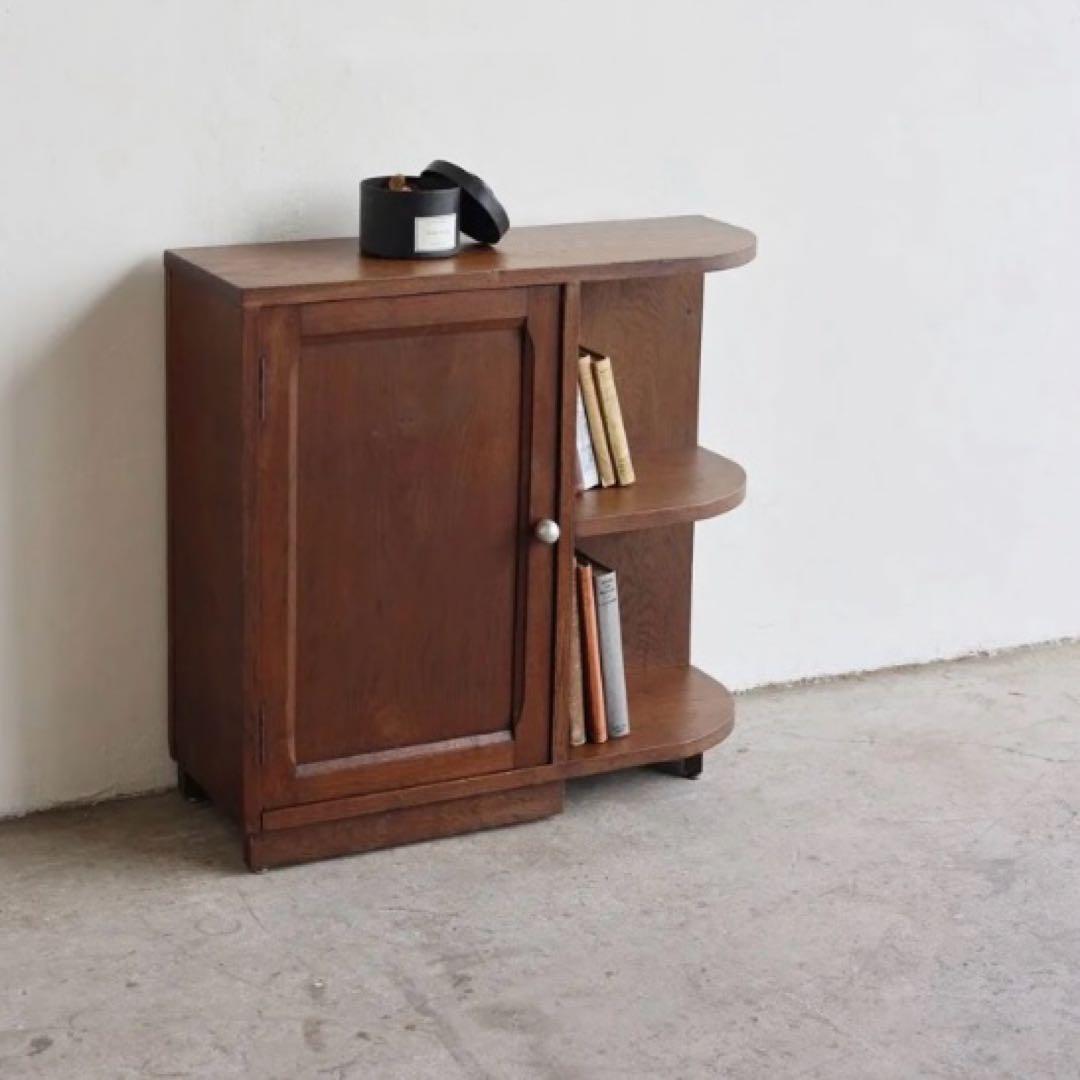 【Tomo】ビンテージ キャビネット 本棚 サイドボード オーク 収納棚