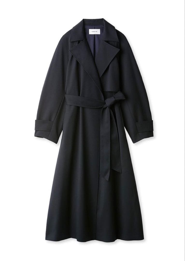 FRAY I.D フレイアイディー♪ウールカルゼトレンチコート NVY