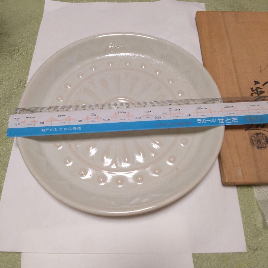 模法隆寺古瓦飾皿 楽斎(24cm中皿)