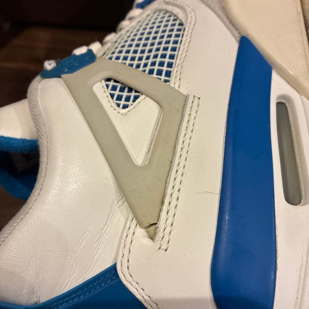 ト*う様 ナイキ エアジョーダン4 レトロ ミリタリーブルー