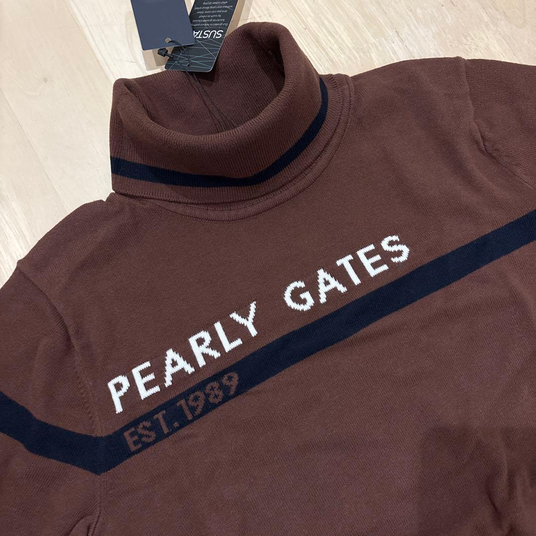 パーリーゲイツ☆新品 ソフトタッチハイネックニット プルオーバー