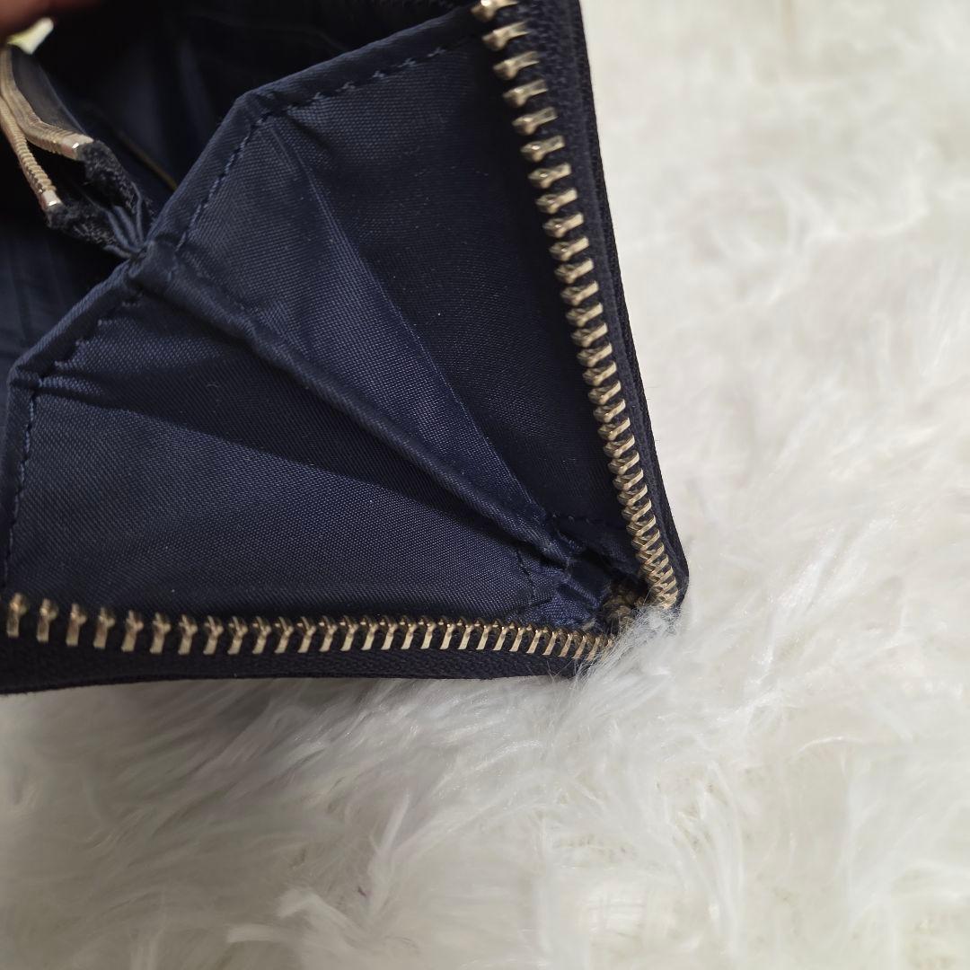 お値下げ【美品】ポーターリフトロングウオレット ネイビー