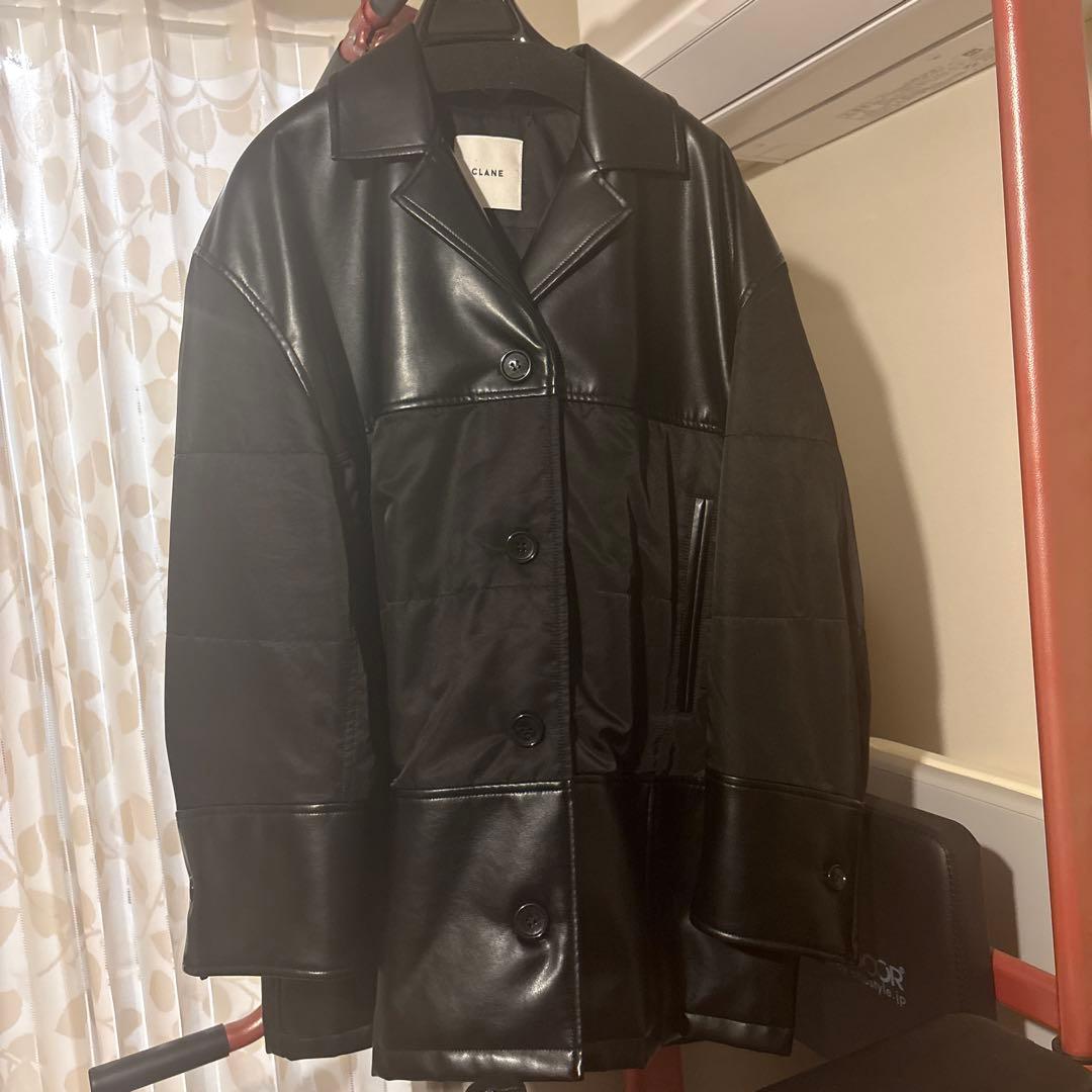 CLANE クラネ　LEATHER SWITCHING OVER JACKET