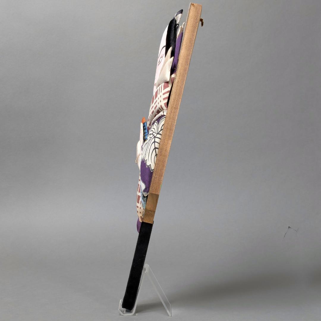押絵羽子板　琴山？　当時物　アンティーク　昭和レトロ　日本人形　正月飾り　d