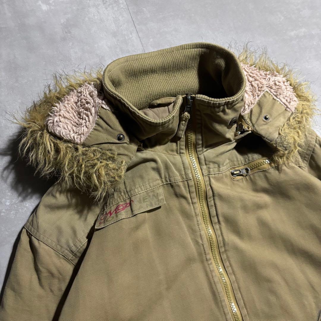 00s archive フライトジャケット　n2b 型　y2k ファー　キャメル
