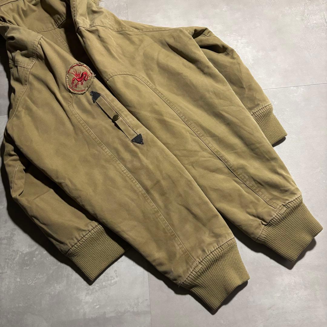 00s archive フライトジャケット　n2b 型　y2k ファー　キャメル