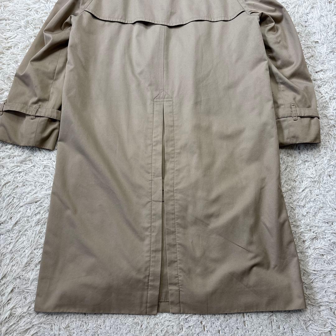 【バーバリーズ】ノバチェック　ベージュ　ロングトレンチコート　44サイズ　M