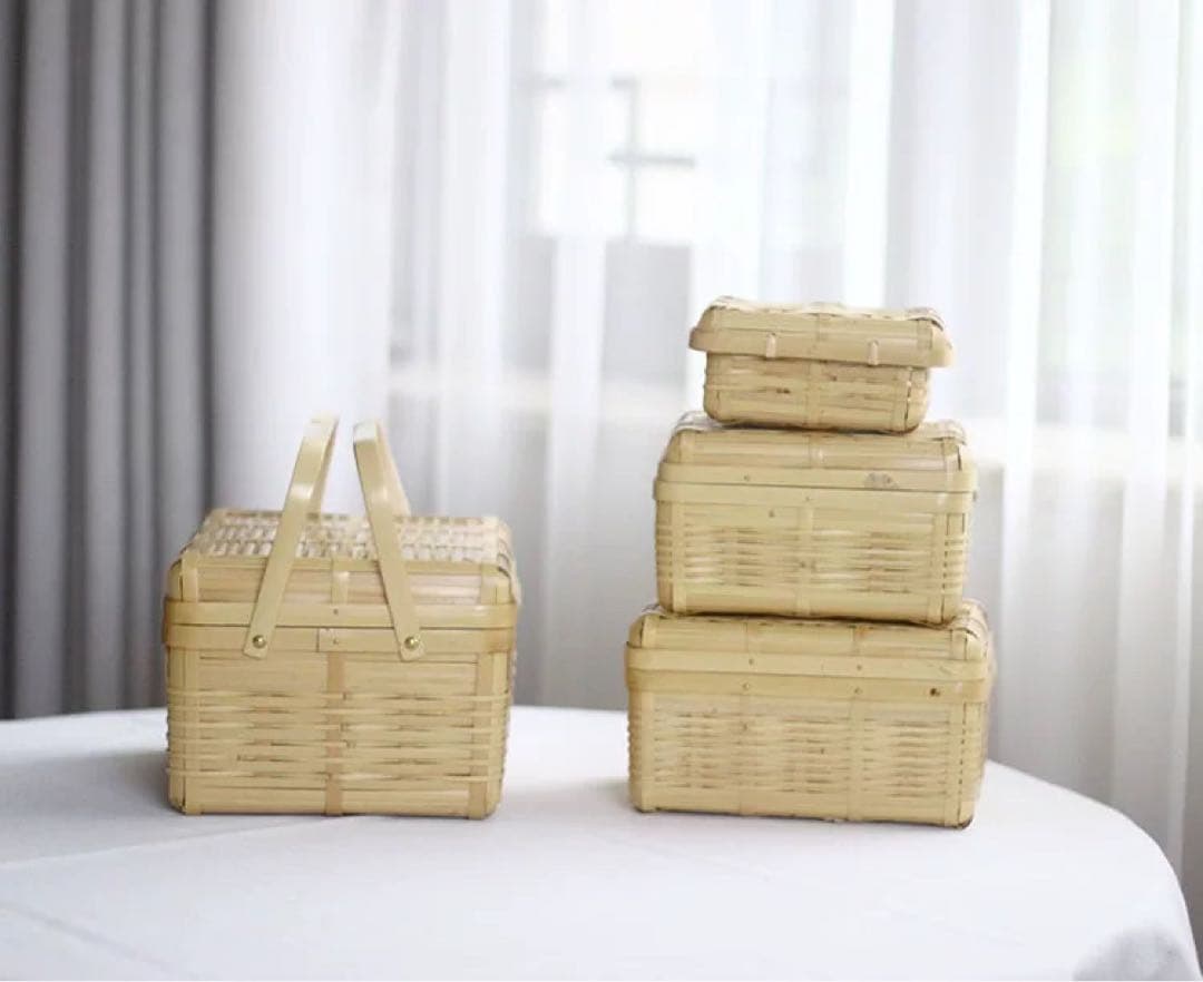 竹製おにぎりケース 4個セット