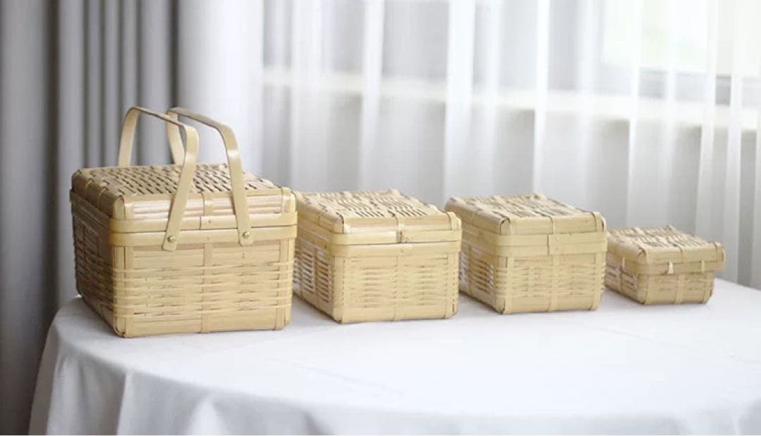 竹製おにぎりケース 4個セット