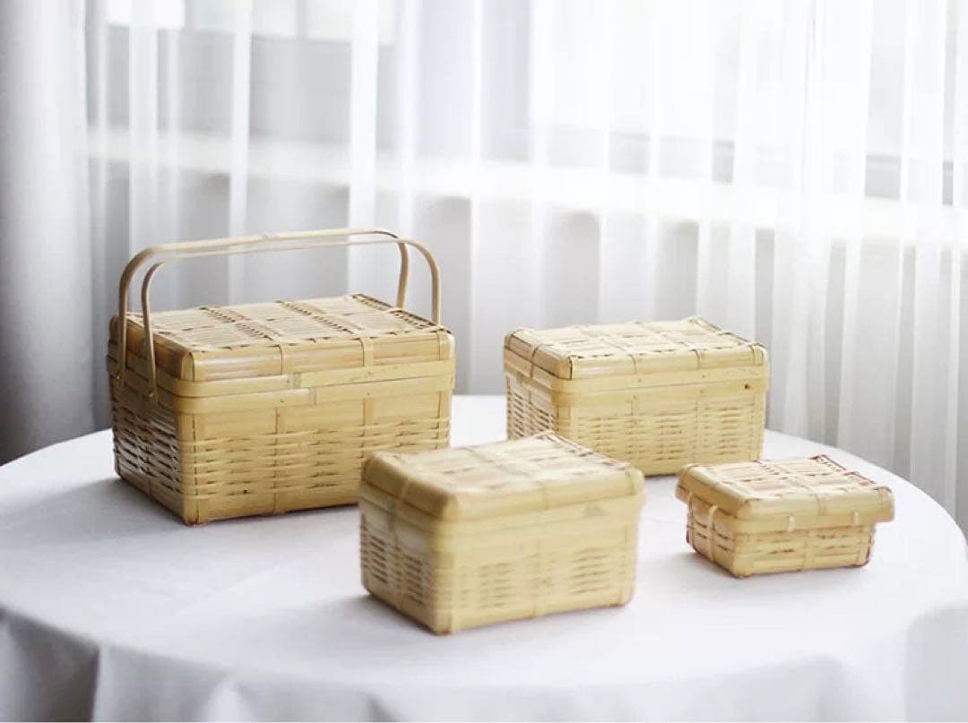 竹製おにぎりケース 4個セット