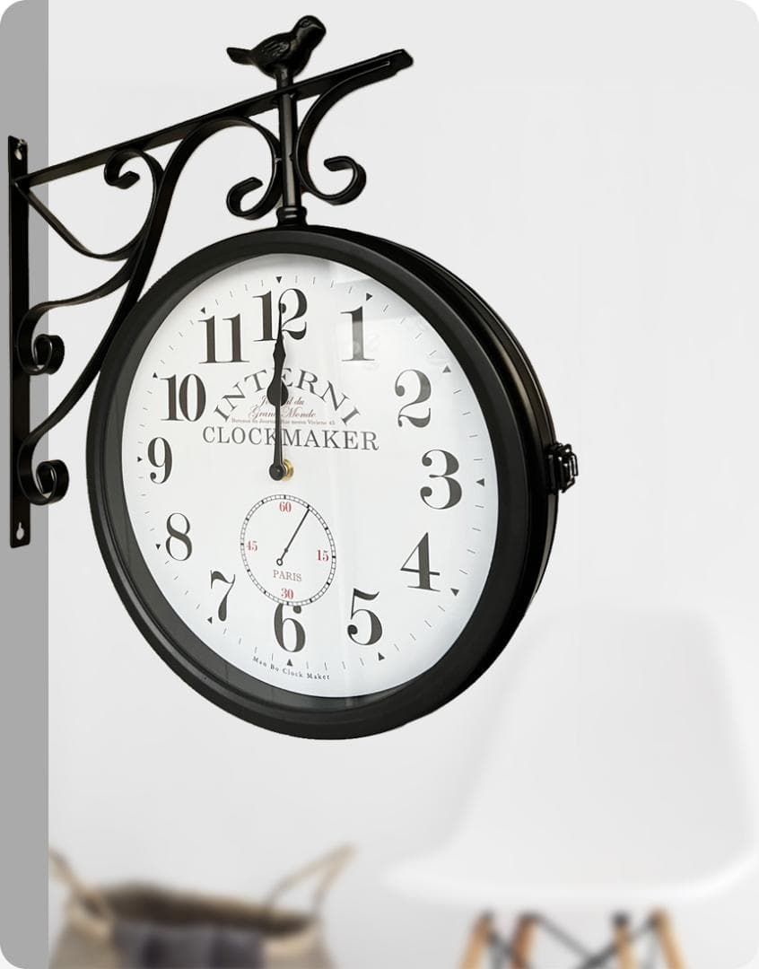 MANBO-ANA 両面電波時計 黒