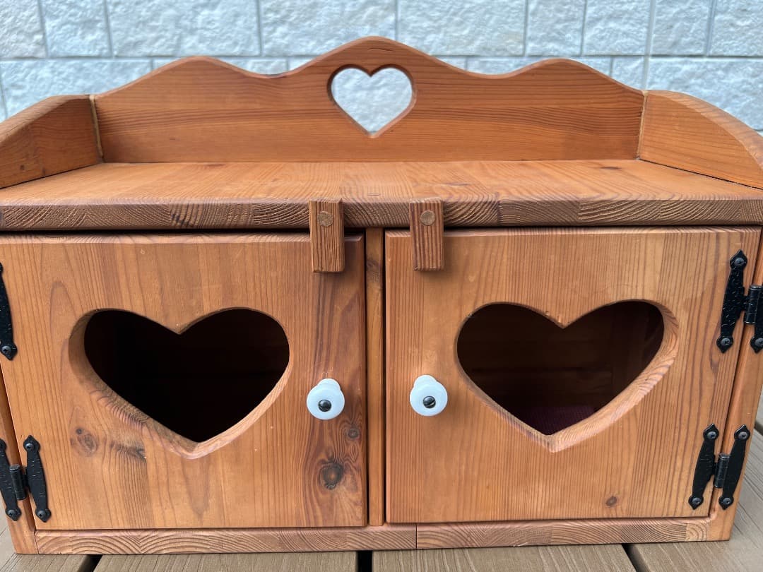 ⭐️【希少】ビンテージの古いカントリー家具：小物収納ケース