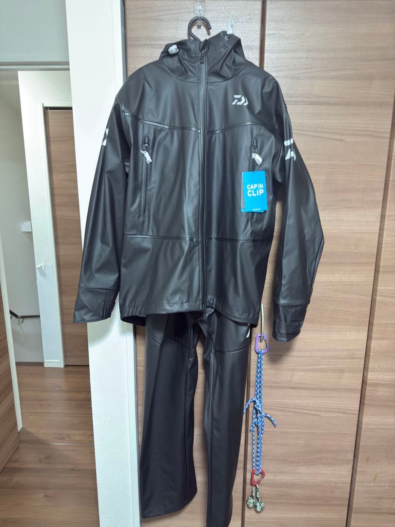 Daiwa DR-6025 ＰＵオーシャンレインスーツ　 ブラック Lサイズ