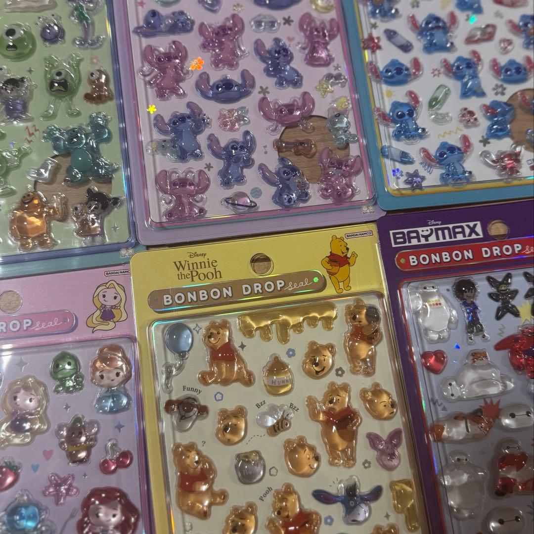 ボンボンドロップシール キャラクター 6枚セット