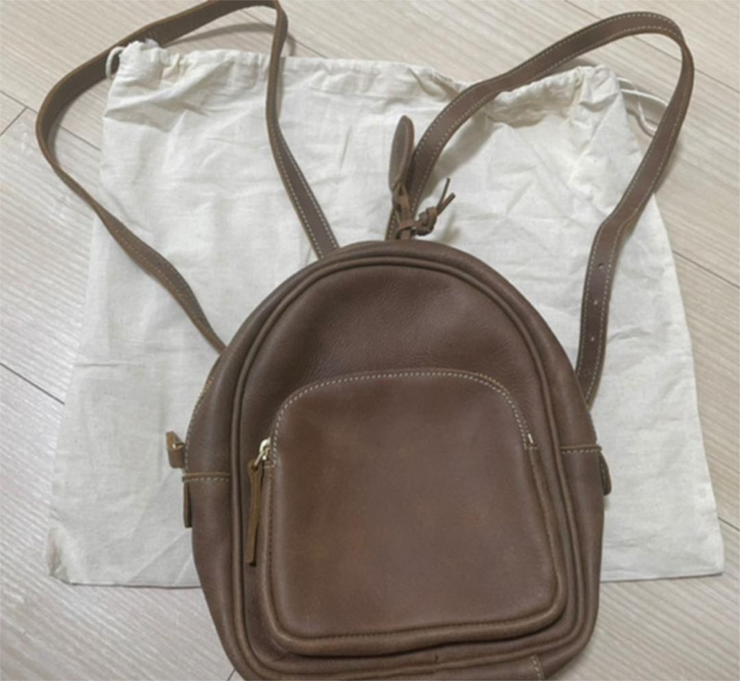 ミニリュック　革　Roots