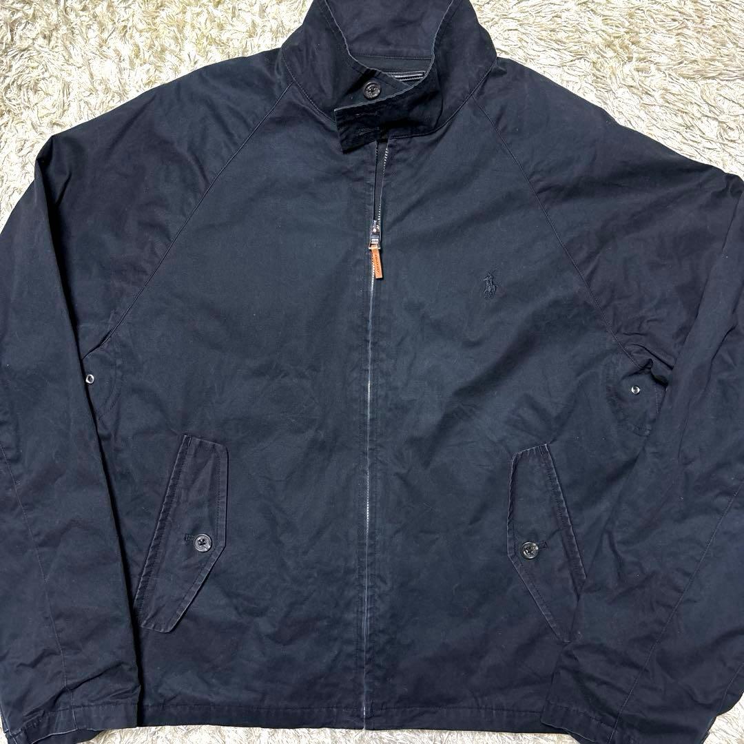 ポロラルフローレン コットン スイングトップ ブルゾン G9 ハリントン 黒