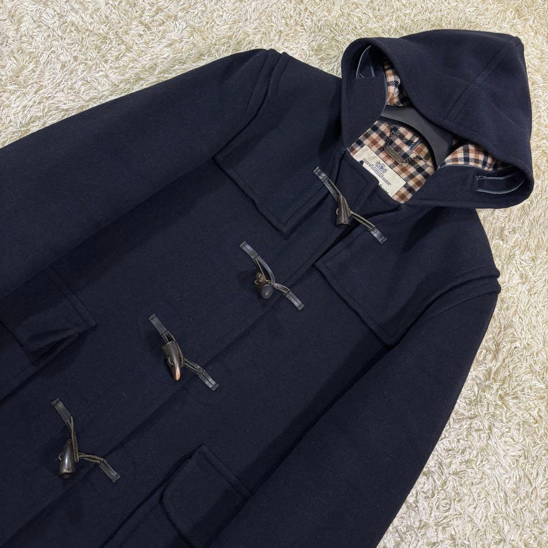 アクアスキュータム　ロンドン　ハウスチェック　イギリス製　ダッフルコート