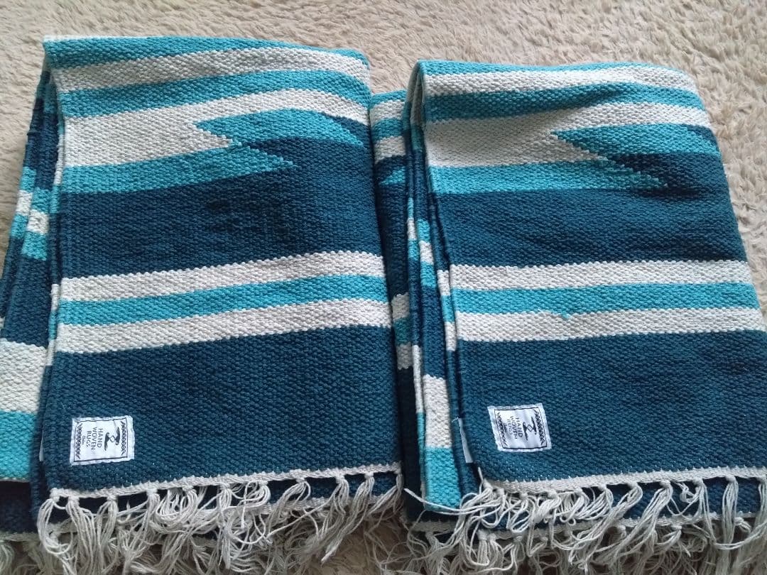 チャイハネ オルテガ柄ラグマット 2枚セット