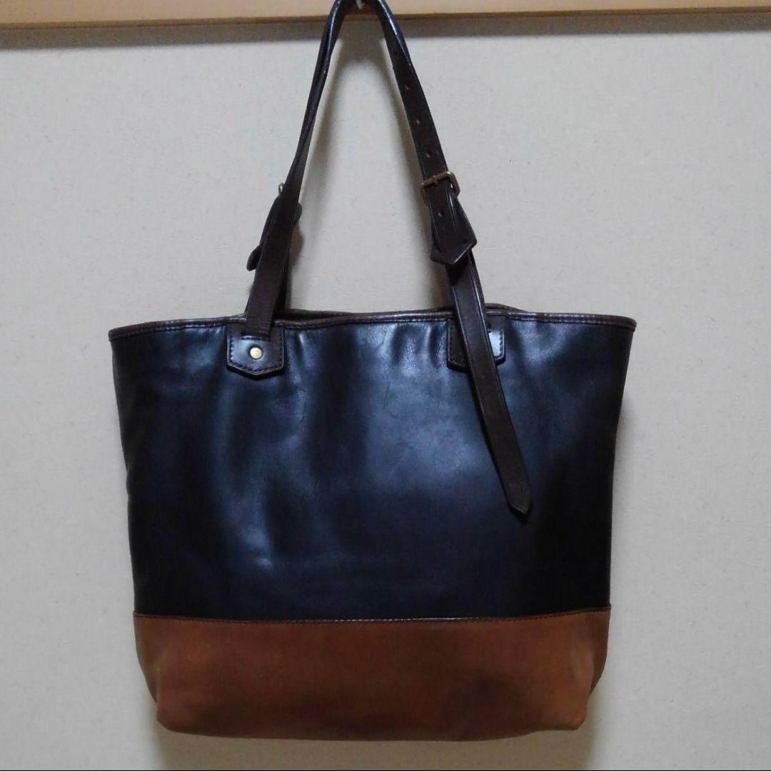 COACH 黒×茶色 トートバッグ