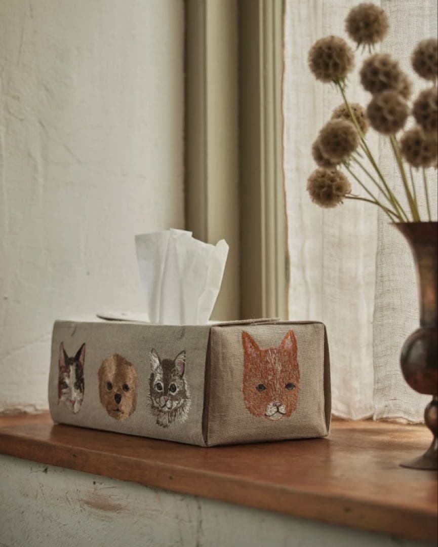 【新品】CORAL & TUSK　ティッシュカバー　Cats and Dogs