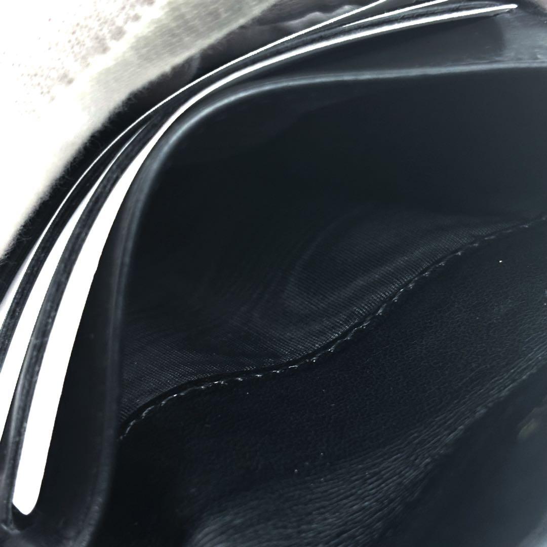 【美品✨レア】シャネル 財布 ココステッチ キャビア 三つ折 コンパクト