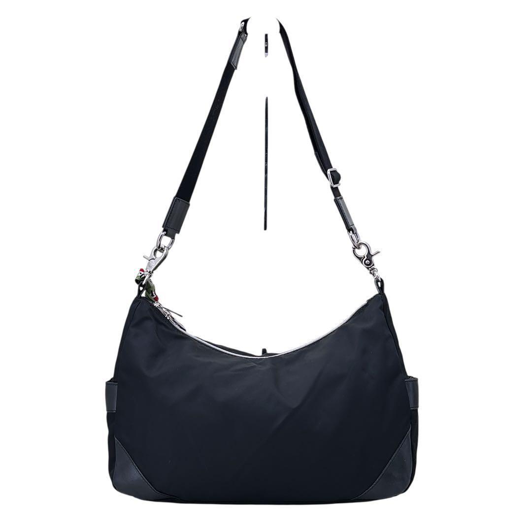 オロビアンコ ショルダーバッグ メッセンジャー リボン付 斜め掛け サコッシュ