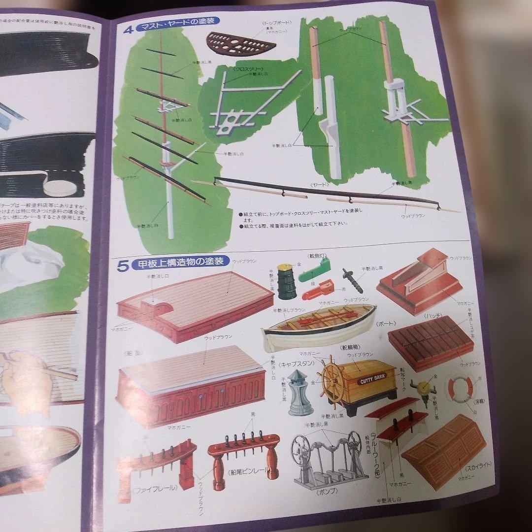 IMAI 1/80 帆船カティーサーク 木製模型キット ほぼ未使用 欠品無し