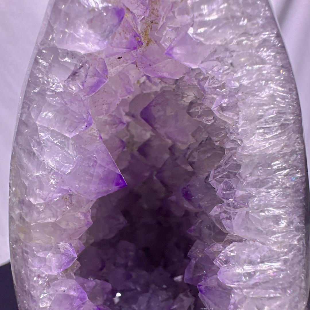 ウルグアイ産 アメジスト ドラゴンエッグ 原石 置物D.62