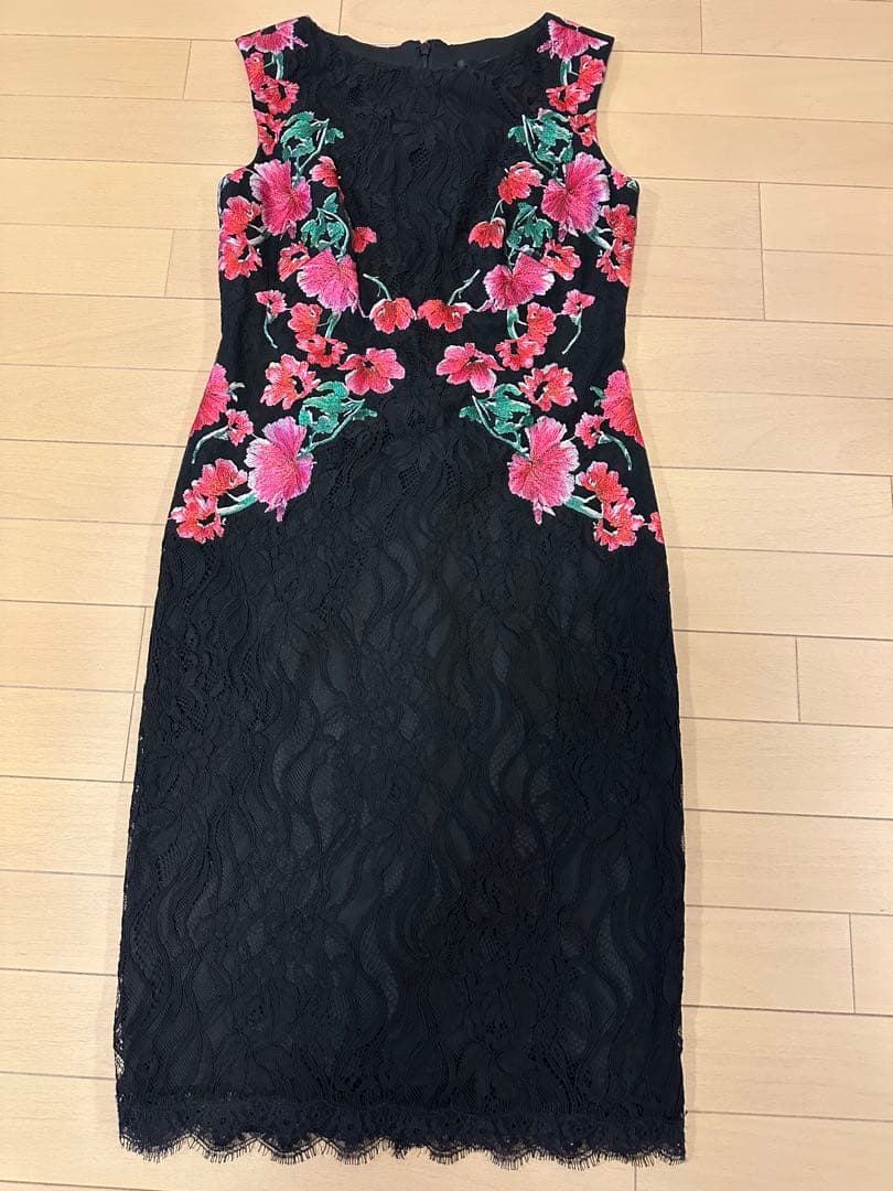 JAPAN ８日の午前中まで TADASHI SHOJI 刺繍ワンピース