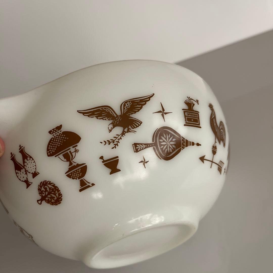 オールドパイレックス　シンデレラボウル　アーリーアメリカン４セット　ヴィンテージ