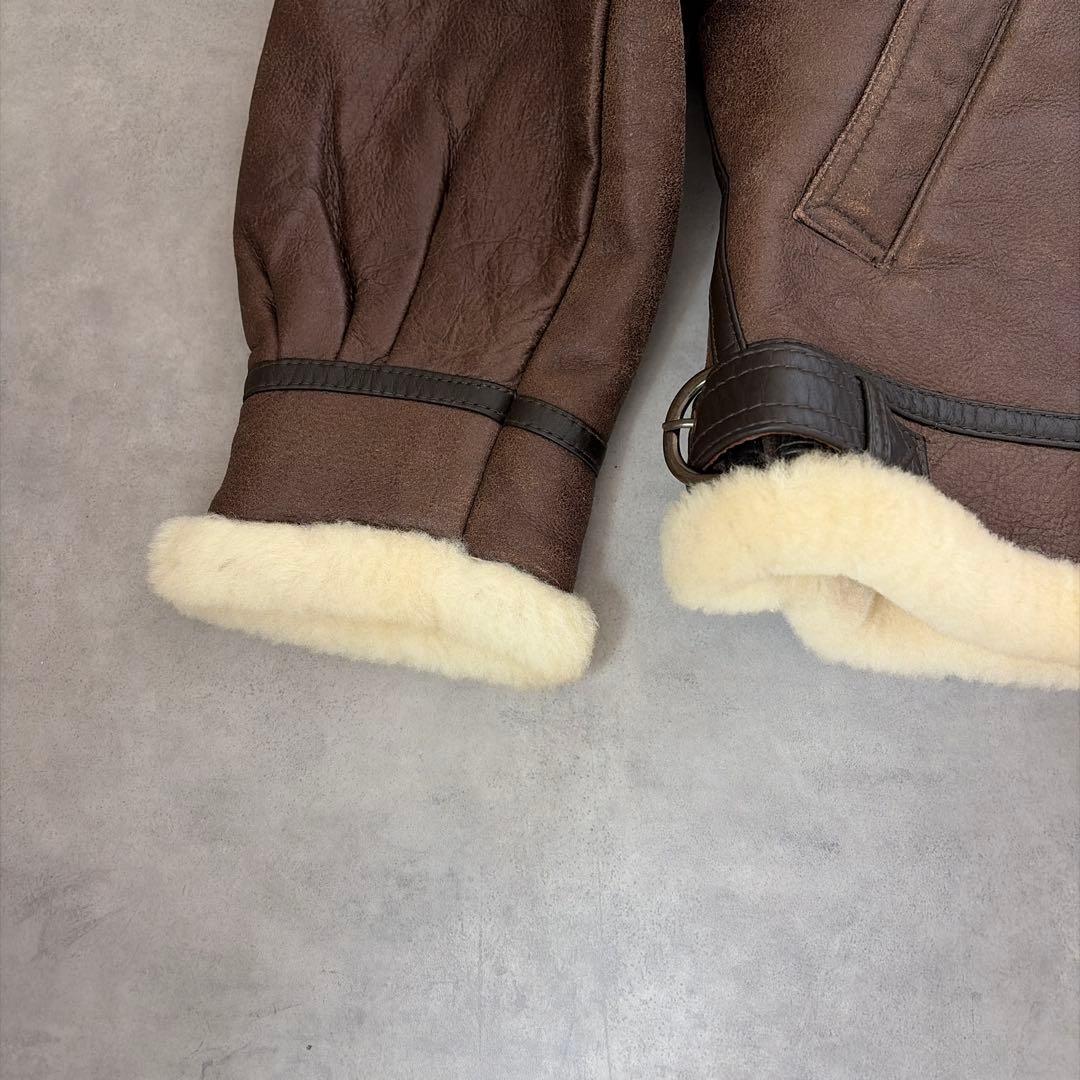 TERRA AUSTRALIS ✨B-3✨シアリング レザー ムートンジャケット