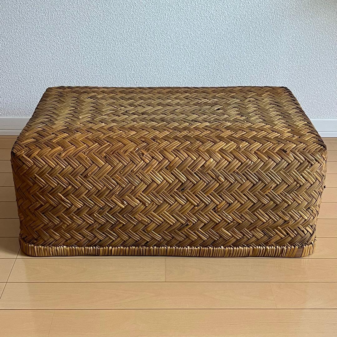 週末限定価格⭐️美品✨竹行李　古道具　アンティーク竹籠　収納カゴ昭和レトロ