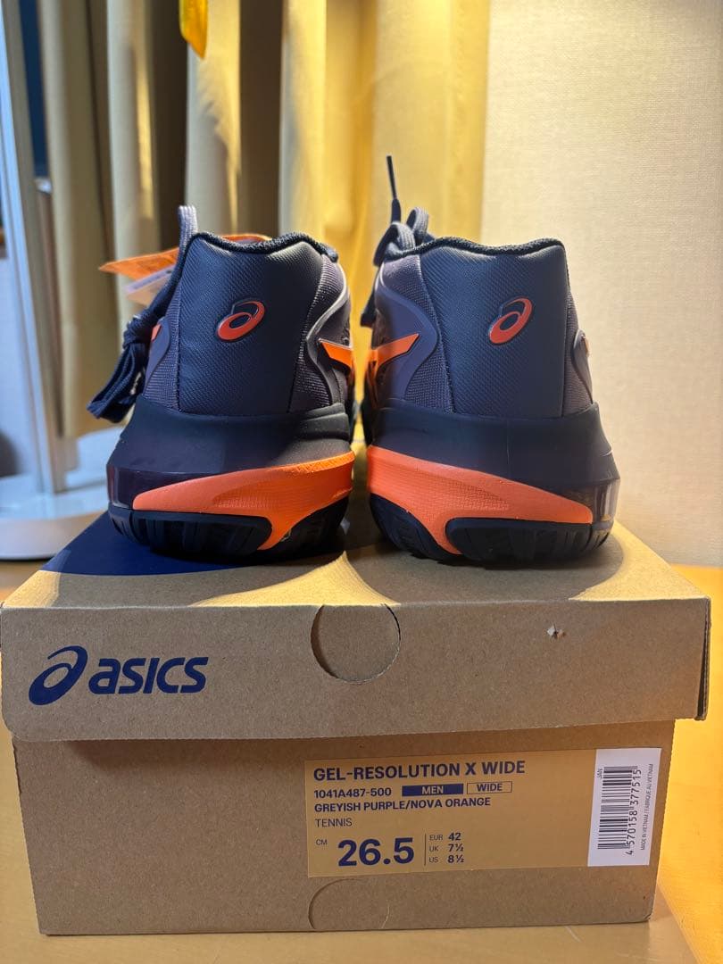 ASICS GEL-RESOLUTION X WIDEオレンジ