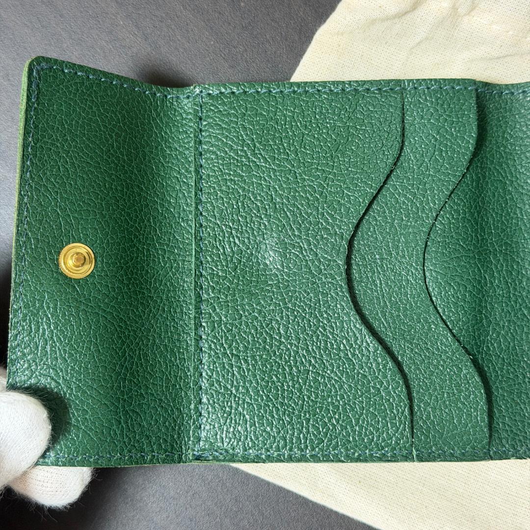 【新品未使用】イルビゾンテ コンパクト 折り財布 グリーン