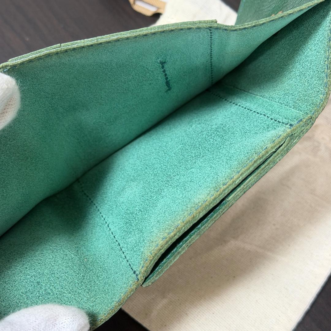 【新品未使用】イルビゾンテ コンパクト 折り財布 グリーン