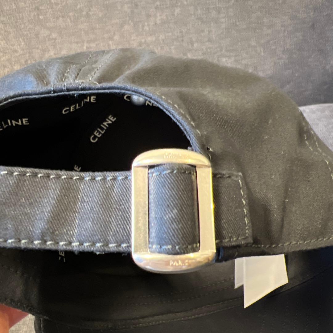 CELINE ブラック Cロゴ ベースボールキャップ