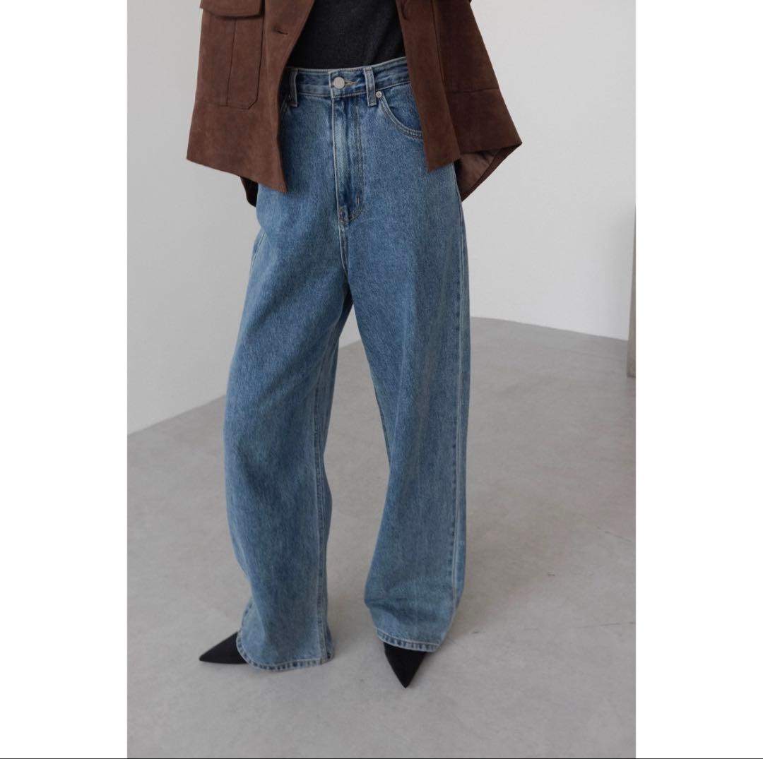 Wide Loose Jeans _Deep Blue nae 新品　M通常丈