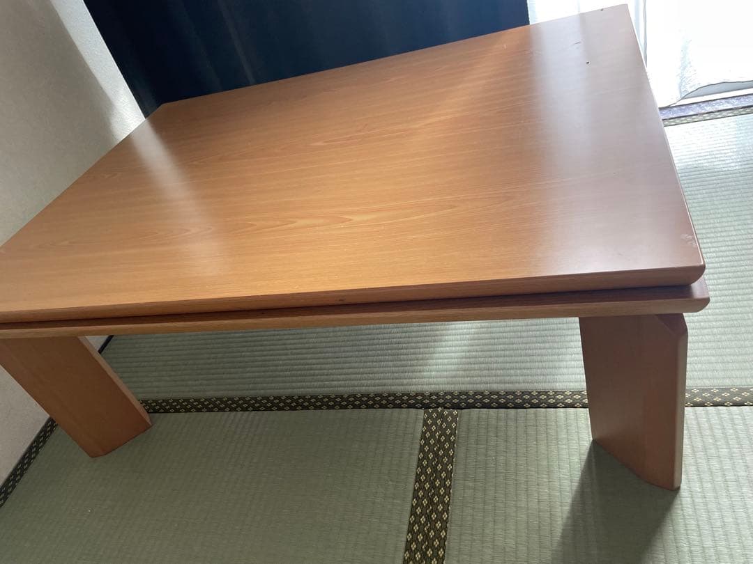 ニトリ　木目調 長方形　こたつ