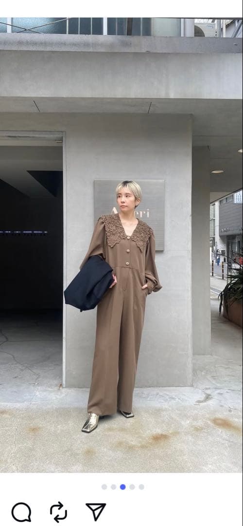 サロペット・オーバーオール・オールインワン AMERI SAILOR LACE COLLAR JUMP SUIT