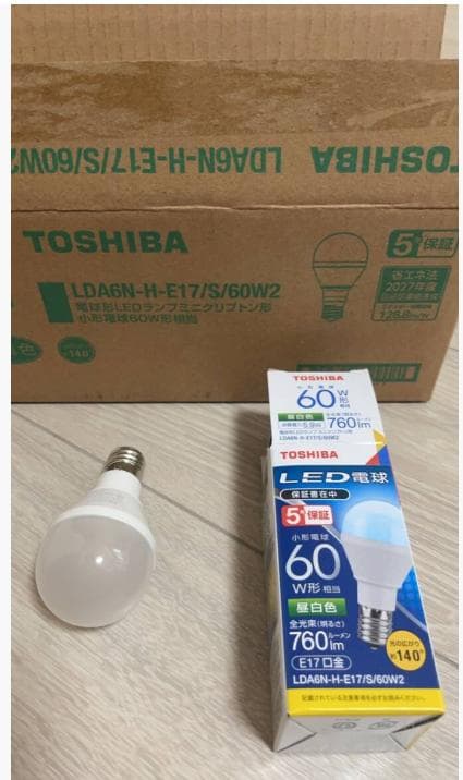 お得！LDA6N-H-E17/S/60W2 LED電球 東芝 10個セット